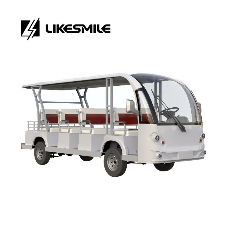 Scenic Area Electric Shuttle Bus 72V 11 Seats Tourist Car