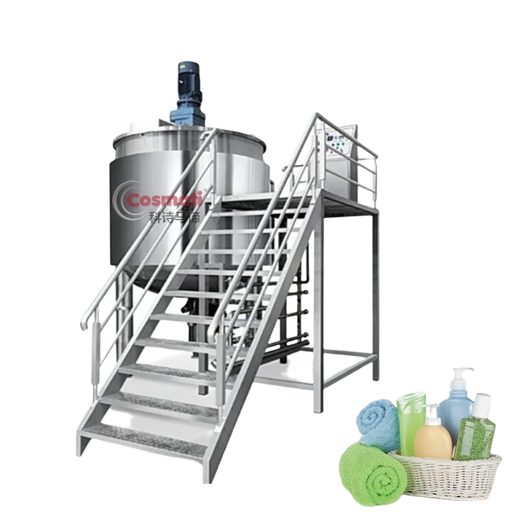 500L 1000L Liquid Soap Detergent Shampoo Making Machine Mixing Tank