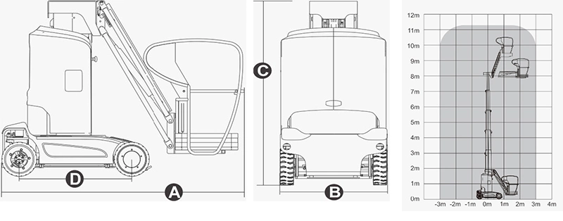 Aerial Work Self-Propelled Cherry Picker Mast Man Boom Vertical Electric Hydraulic Battery Articulated Spider Mobile Platform Scissor Lift