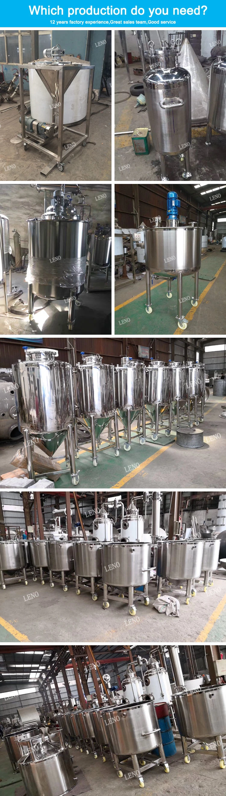 Pharmaceutical Grade SS304 306L Storage Tank for Shampoo/Liquid Soap/Detergent