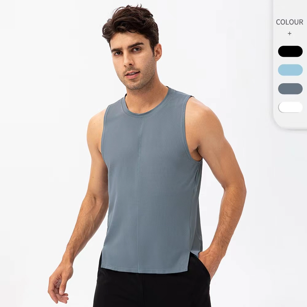 Men Sleeveless Sports Wear Gym Vest Fast Drying Top Activewear Cooling Tank Top