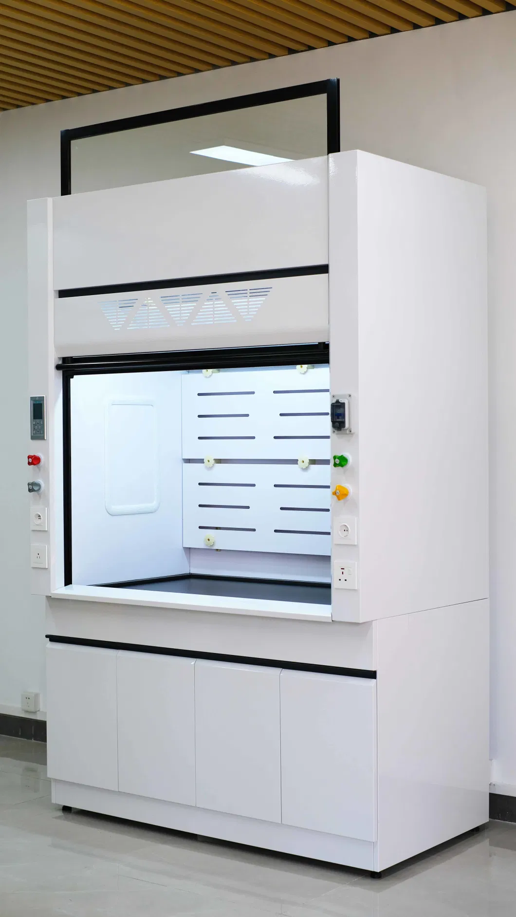 Hot Sell Chemical Steel Fume Hood with Sink and Gas