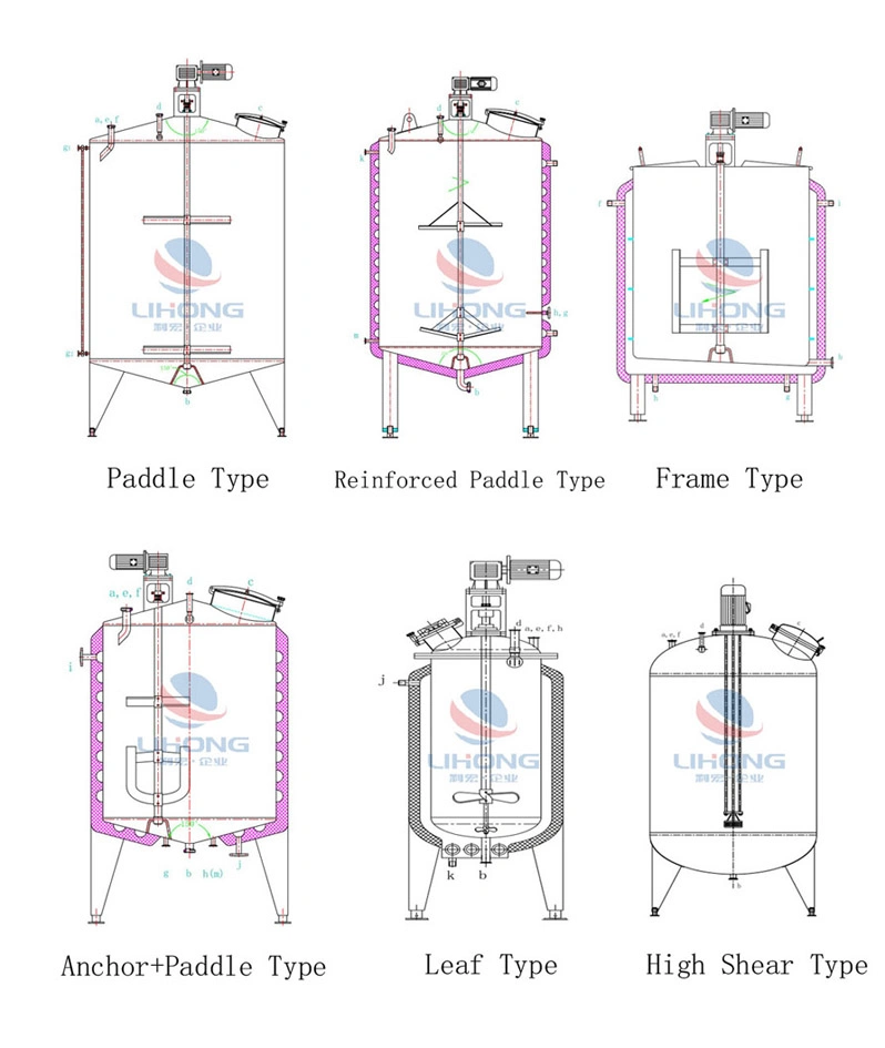 Stainless Steel Steam Heating Syrup Pre-Mixing Tank