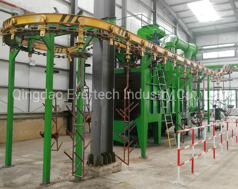 Steel Structure Complete Monorail Conveyor Shot Blasting Machine and Painting System