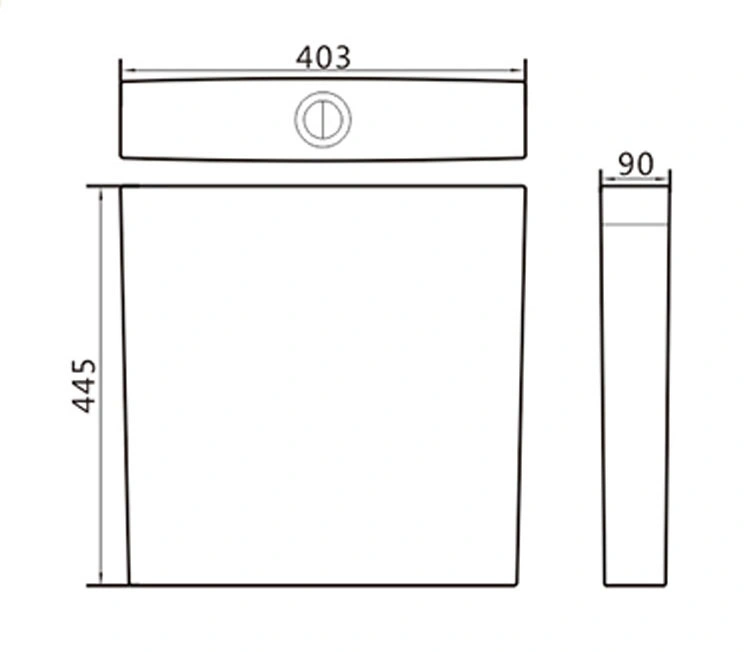 Xiamen Factory High Quality Plastic Wall Mounted Water Tank