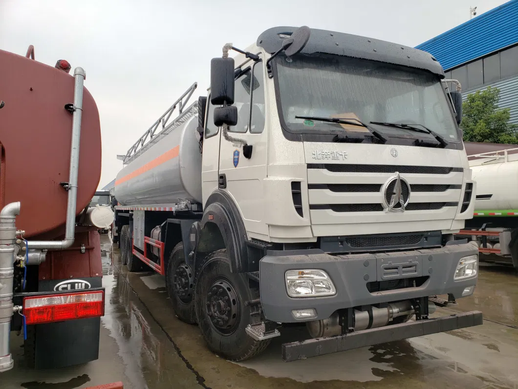 33000litres Beijing Automotive Mercedes 8X4 Heavy Fuel Tank Truck Carbon Steel Stainless Steel Aluminum Alloy Oil Diesel Bowser Tanker