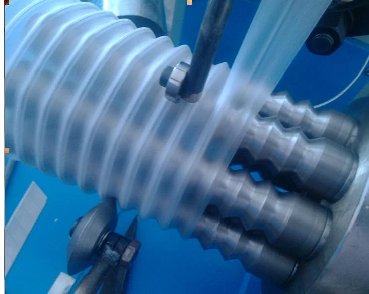 Spiral Pipe with Steel Wire Flexible Corrugation Water Drain Pipe Making Machine