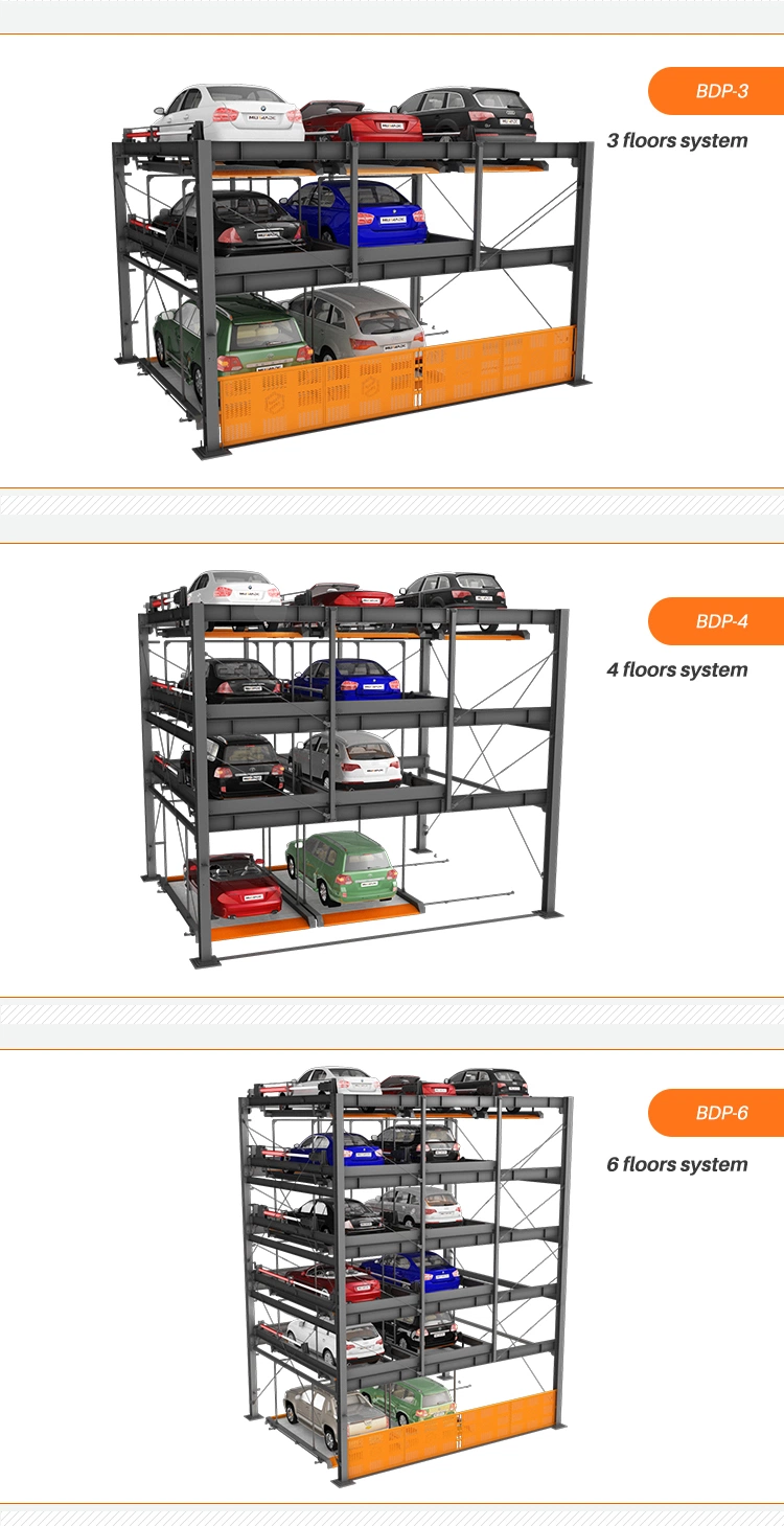 Mechanical Hydraulic Vertical Parking SUV Storage Smart Lifting System