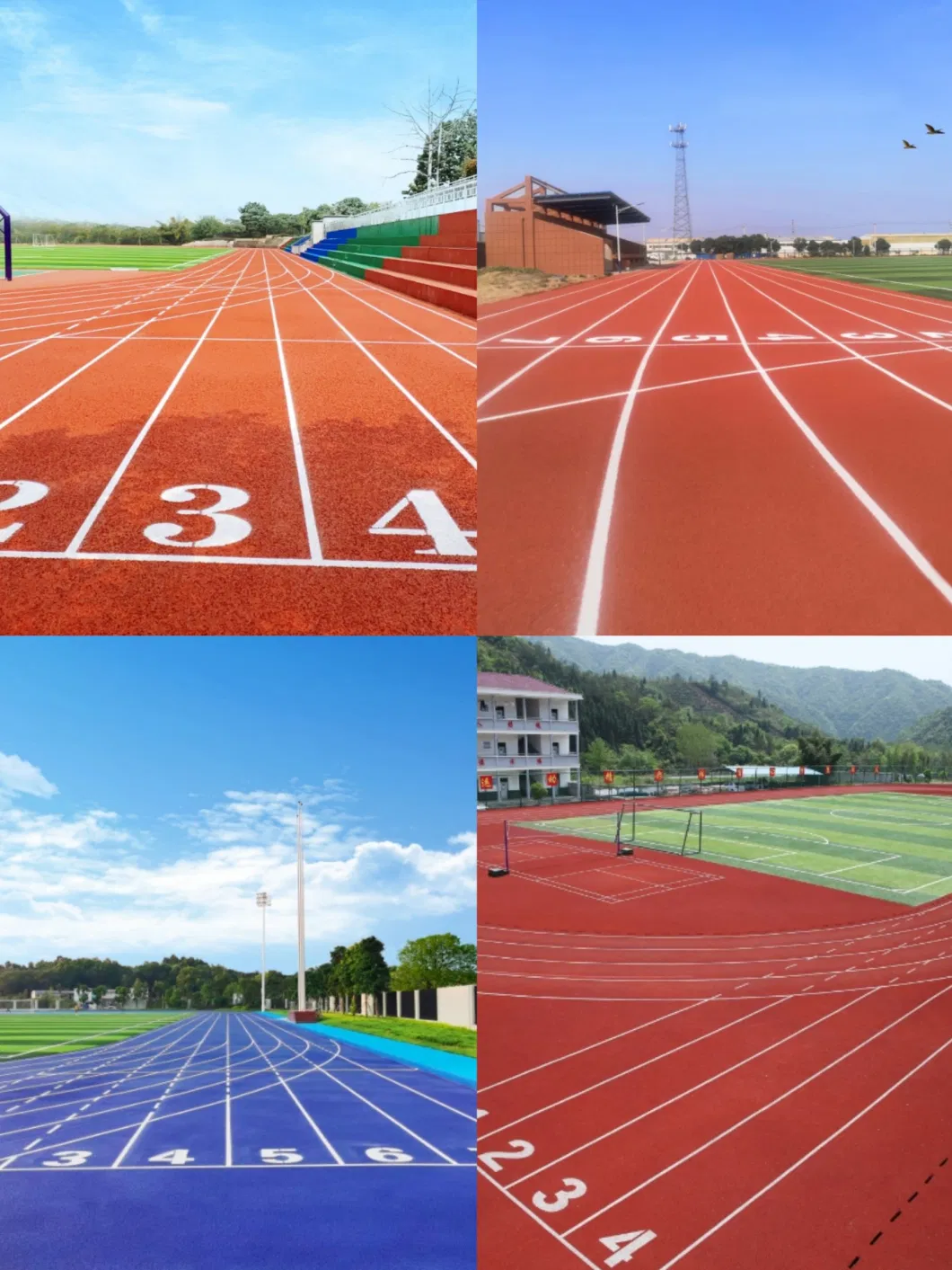 Hot Sale Air Permeable Running Track for Sports Flooring/ Playground with Shock