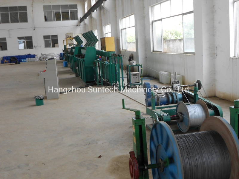 Suntech China Fast Speed Thin Electro Galvanziing Line/Zinc Coating Line for Steel Wire