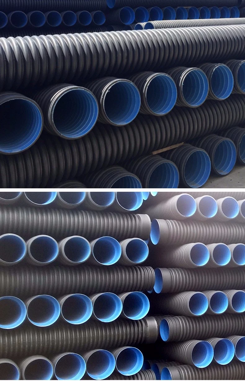 Underground Drain Water HDPE Double Wall Corrugated Pipe