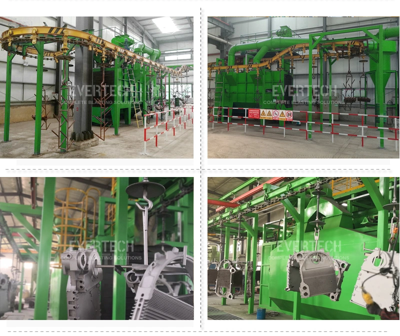 Steel Structure Complete Monorail Conveyor Shot Blasting Machine and Painting System