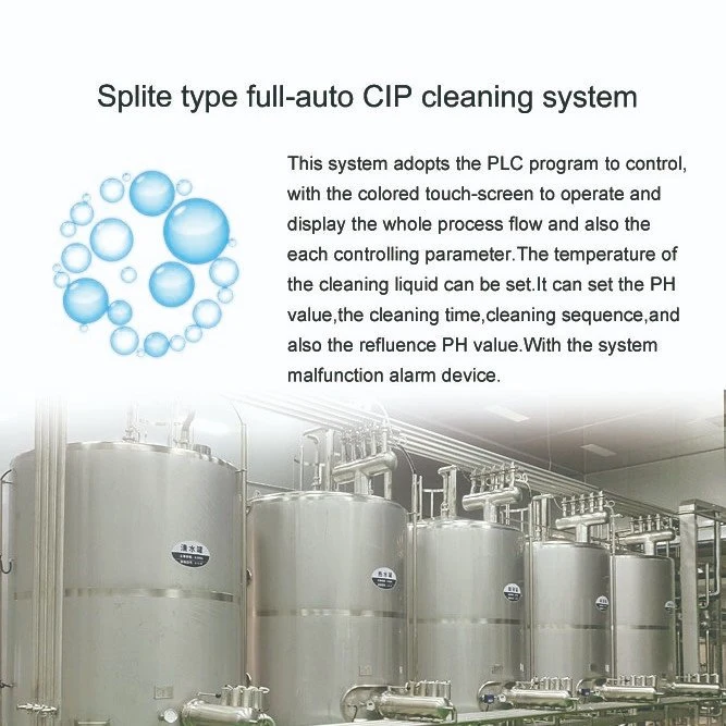 Hot sale two single layer tanks for concentrated acid and alkali CIP cleaing system