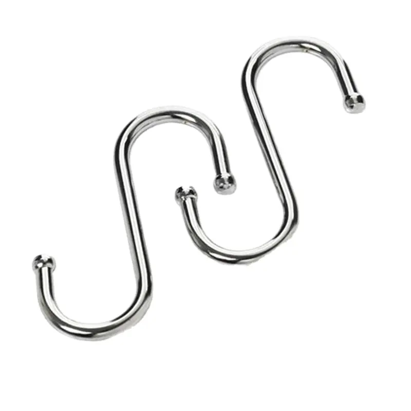 Wholesale Heavy Duty S Shaped Hook Stainless Steel 304/ 316 Hanger Clothes Rack Hook Metal Hooks for Hanging