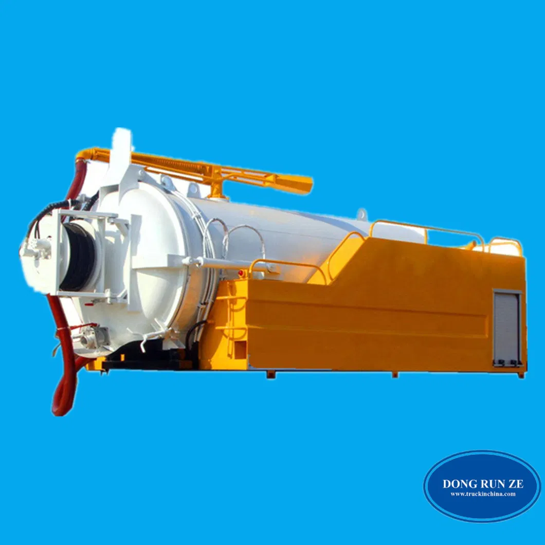 Combined Vacuum Jetting Tank Body for Sewer Cleaning (VACUUM-Tank truck with JETTING and FLUSHING function Customize 5-20Ton)