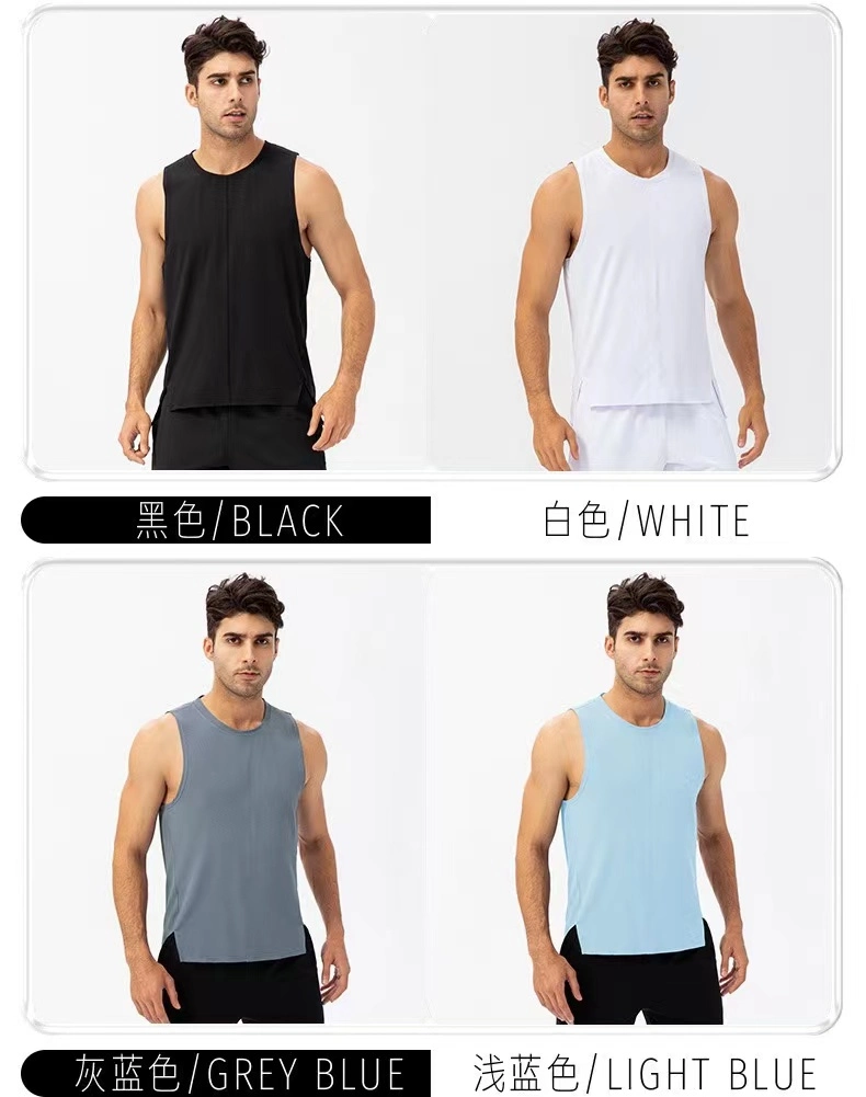 Men Sleeveless Sports Wear Gym Vest Fast Drying Top Activewear Cooling Tank Top