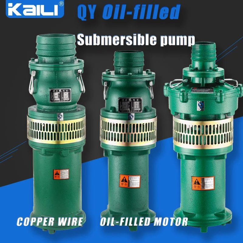 4&prime; Outlet QY Oil-Filled Submersible Pump Clean Water Pump(single stage)