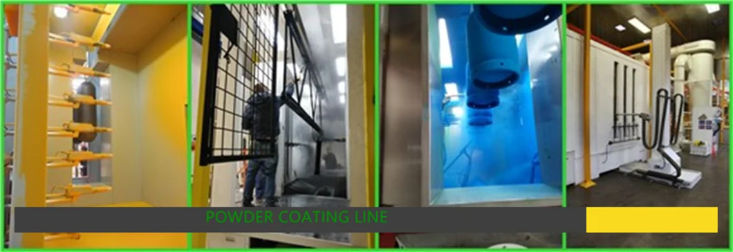 Automatic Powder Coating Line with Quick Color Change Mono-Cyclone Powder Booth System