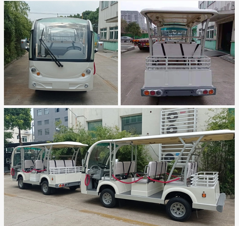 Scenic Area Electric Shuttle Bus 72V 11 Seats Tourist Car