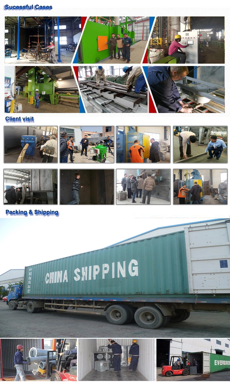 Steel Structure Complete Monorail Conveyor Shot Blasting Machine and Painting System