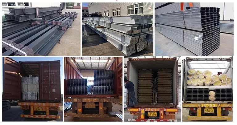 Prefabricated Steel Cattle House Steel Building Warehouse Workshop Steel Structure