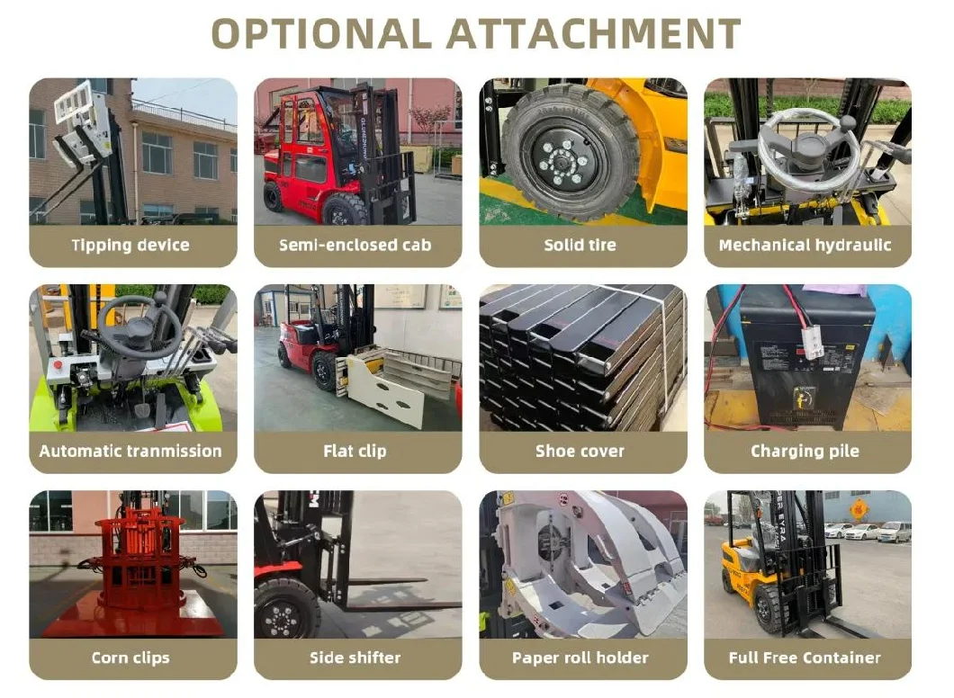 Fully Hydraulic Stacker Manufacturer Overall Material Handing Industrial Equipment 4.0 Ton Triplex Mast Balance Heavy Truck Diesel Forklift