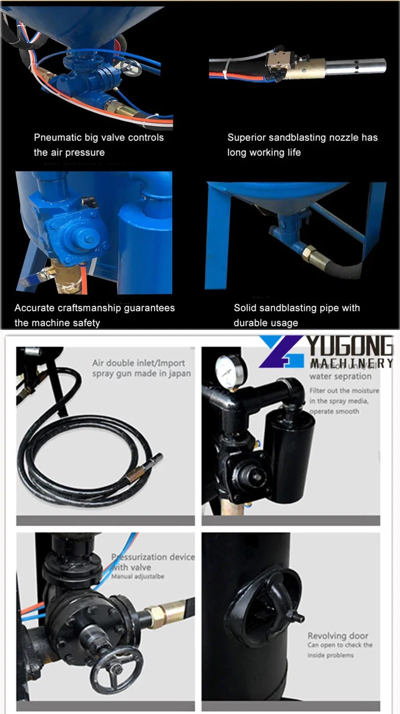 Metal Cleaning Wet Sand Blasting Machine Water Sandblasting Machine