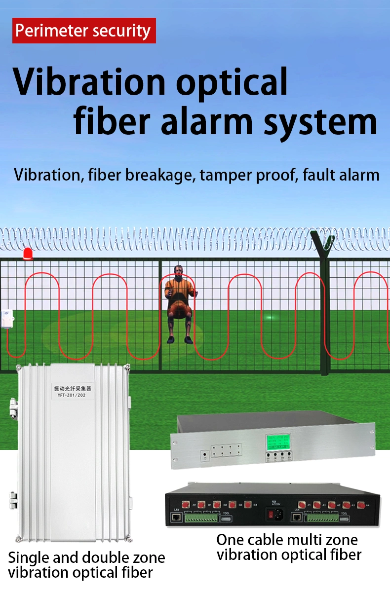 Vibration Optical Fiber Intrusion Detector Intrusion Alarm System Security Early Warning Equipment