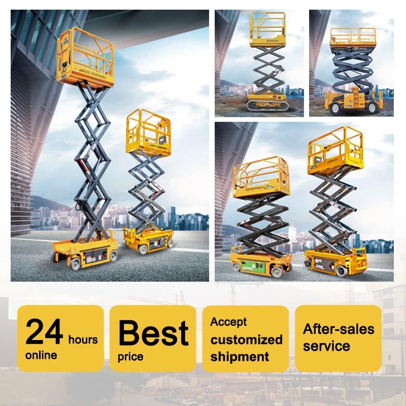 Electric Mini Self-Propelled 6m 10m Scissor Lift Table Genie Aerial Work Platform Scissor Lift for Sale