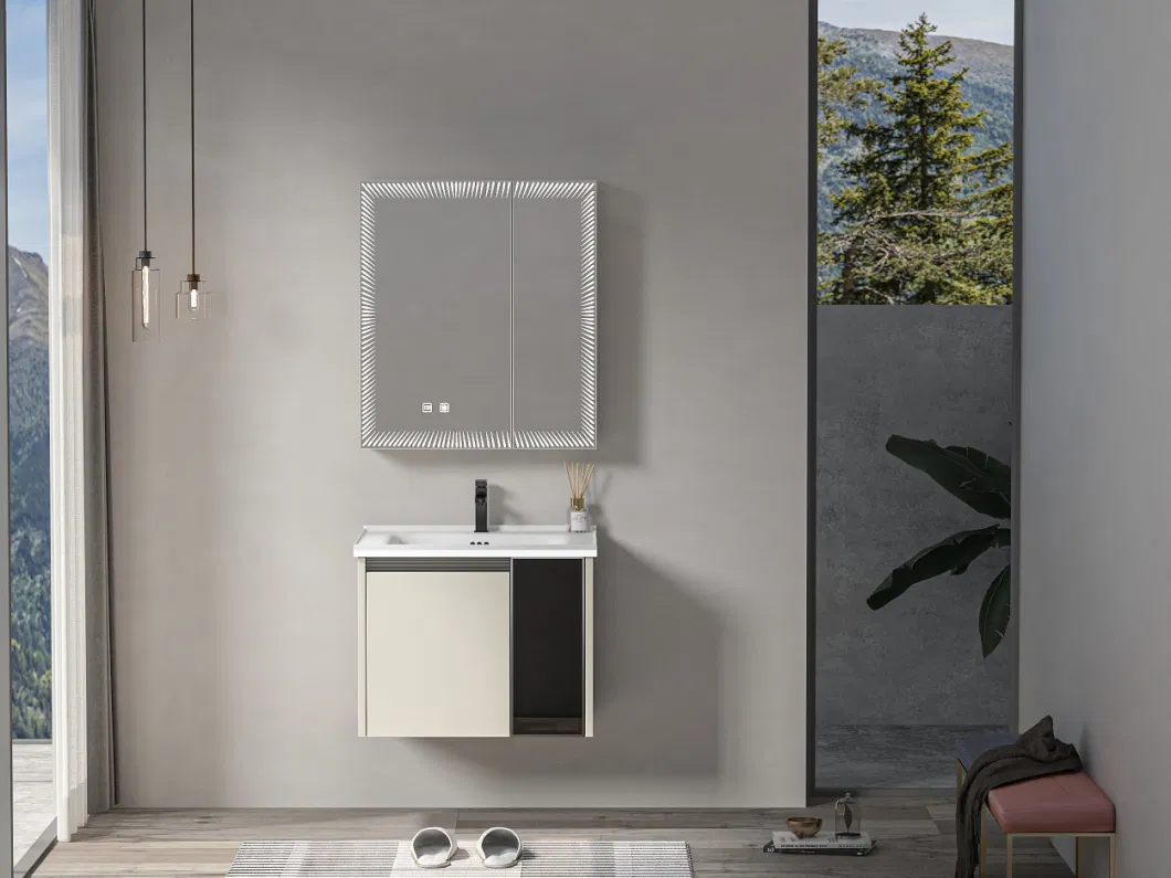 Factory Direct Simple Style 201 Stainless Steel Custom Furniture Wardrobes Bathroom Cabinet
