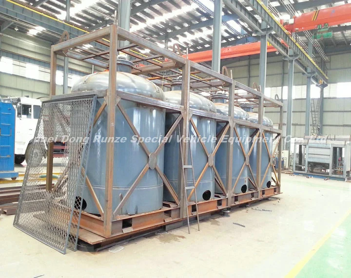 Hydrofluoric Acid Portable IBC Tank Container 5cbm-10cbm Steel Lined LLDPE Tank Used to Contain: HCl, Naoh (max 50%) , Naclo (max 10%) , PAC