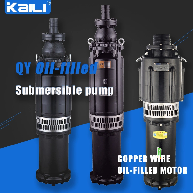 4&prime; Outlet QY Oil-Filled Submersible Pump Clean Water Pump(single stage)