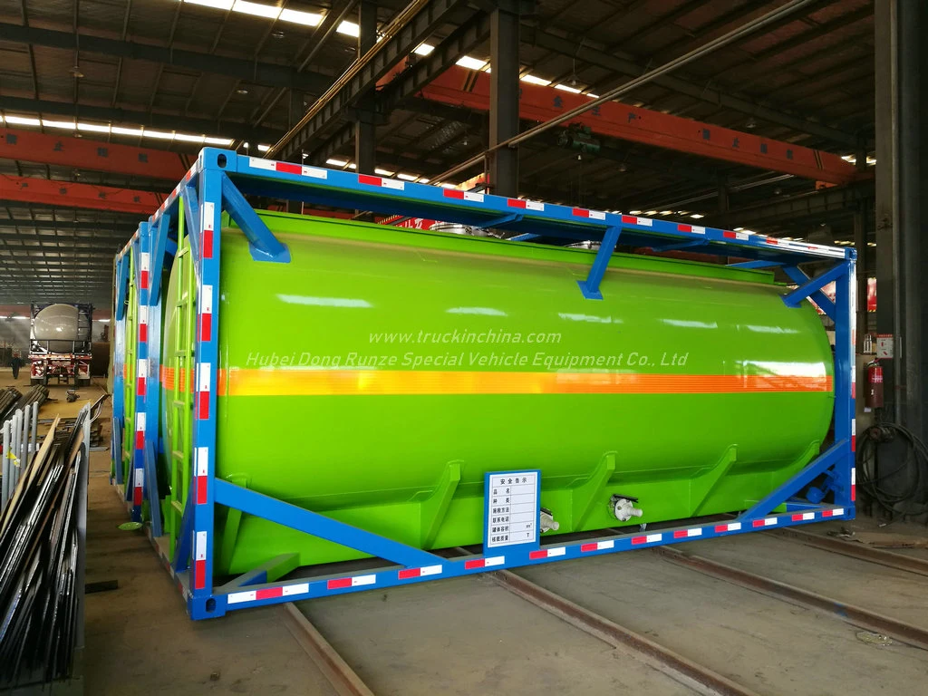 Un1790 Isotank Container for Road Tank Transport Hydrofluoric Acid (HF) Un1791 Sodium Hypochlorite, Liquid Naclo 18, 000liers -20, 000liers