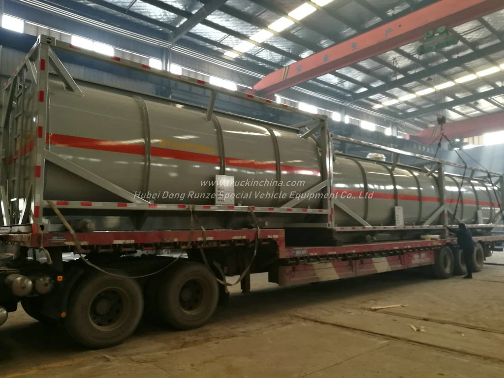 Un1790 Isotank Container for Road Tank Transport Hydrofluoric Acid (HF) Un1791 Sodium Hypochlorite, Liquid Naclo 18, 000liers -20, 000liers