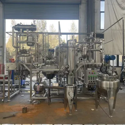 100L SS304 Calefacción eléctrica planta piloto en pequeña escala Hierbal multifuncional Máquina de extracción y concentrador de destilo de aceite