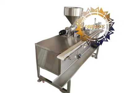 Crema Industrial Chocolate Glazing línea de producción de Donut Unifiller automático