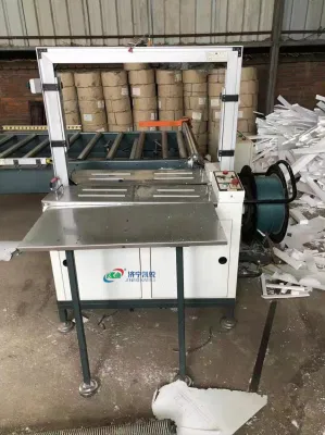 Bundler automática de los desechos de papel/cartón libros usados el papel de la máquina de empacado de tubos de acero/máquina flejadora