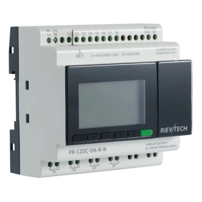 Mqtt Ethernet compatible con el protocolo de la Industria 4.0 Iiot controlador programable PLC Control de Relay (Relé programable PR-12DC-DA-R-N)