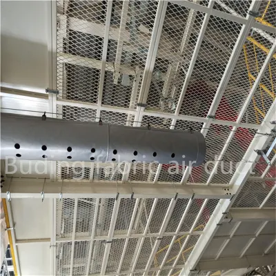  Poliéster ignífugo fábrica permanente Tejido de fibra Incombustible Conducto de aire