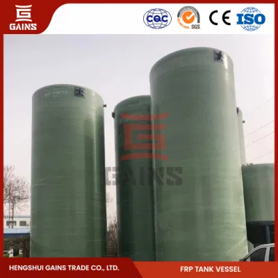 Ganancias rectangular de fabricación de tanques químicos FRP cáustico Soda tanque China Almacenamiento tanque de almacenamiento GRP de ácido nítrico