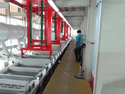 El recubrimiento de zinc sujetadores de acero de galvanización en caliente de la línea de producción automática