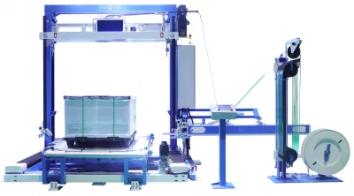 Automático mejor Pet PP Carton Strapping máquina de embalaje de embalaje de apilar palets Máquina