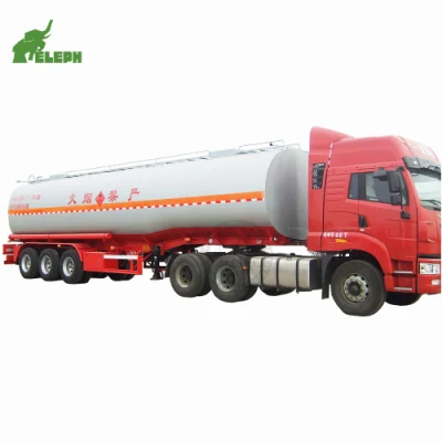  3 ejes 45ton 50cbm Mobile Fuel Tank Tráiler tanque de almacenamiento de ácido sulfúrico