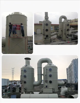 Depurador de gases residuales anticorrosión para equipos industriales