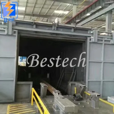 El chorreo de arena de reciclaje de abrasivos automático de la sala para grandes estructuras de fábrica China