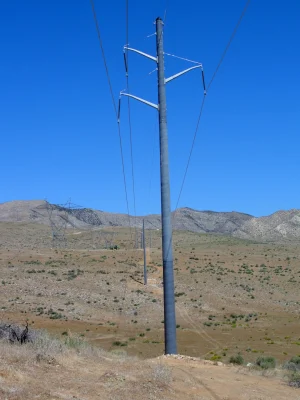 Polo de distribución de energía de transmisión /Polo/utilidad poste de acero/Pilón Pole 22