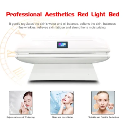 Infrarrojos fabricante LED Rojo de la terapia tratamiento para la piel cama