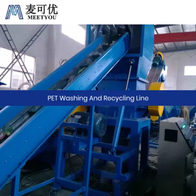 Maquinaria Meetyou Lavadora de residuos de plástico PET de alta calidad China certificación GMP proveedor de equipos de reciclaje de residuos de configurar el tanque de enjuague