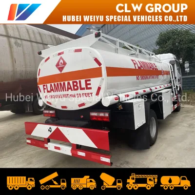  Dongfeng HOWO 5toneladas de combustible de 8 toneladas de reabastecimiento de combustible del dispensador de camión cisterna para Filipinas