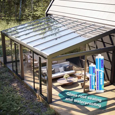 Edificio de aluminio de piedra de madera de metal de vidrio de tamaño pequeño y mediano Sun Room Caulking Glue Sealant adhesivo de silicona impermeable